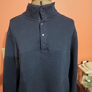 Goodfellow And Co Mens Blue 1/4 Snap Pullover Size Medium